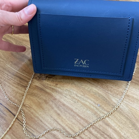 ZAC Zac Posen Mini Eartha Cross Body Chain Bag - Deep Blue - Picture 6 of 16
